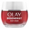 Olay Regenerist Crème de Nuit Visage, Soin Anti-Rides + Raffermissant avec Niacinamide et Peptides Anti-Âge, Raffermit, Répar