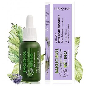MIRACULUM 1924 Bakuchiol Sérum visage anti-âge régénérant jour et nuit - Sérum pour le visage avec acide hyaluronique 4D, vit