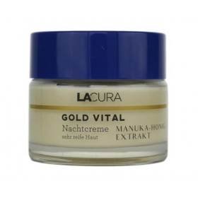 Lacura Gold Vital Crème de nuit à lextrait de miel de Manuka pour peaux très matures 50 ml