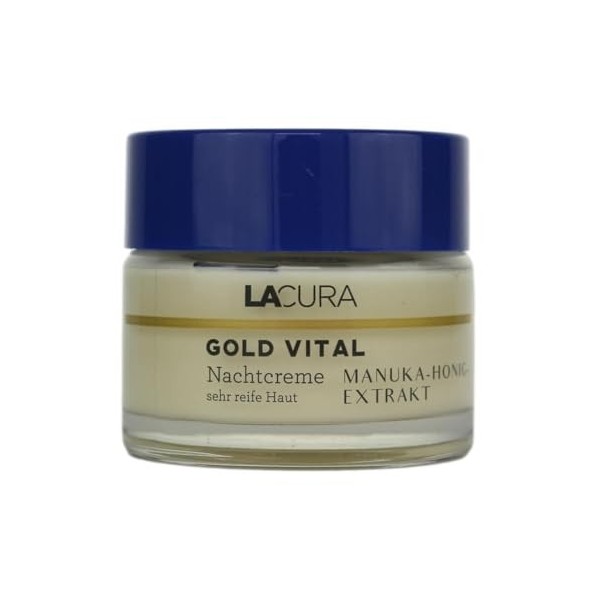 Lacura Gold Vital Crème de nuit à lextrait de miel de Manuka pour peaux très matures 50 ml
