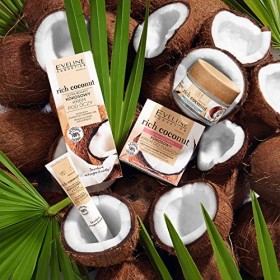 Eveline Cosmetics Rich Coconut Crème visage ultra-nourrissante à la noix de coco, 50 ml