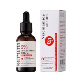 Sérum Éclaircissant à la Niacinamide, Sérum Visage Anti-Taches, Uniformise et Illumine le Teint, Atténue les Taches Sombres, 