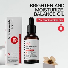 Sérum Éclaircissant à la Niacinamide, Sérum Visage Anti-Taches, Uniformise et Illumine le Teint, Atténue les Taches Sombres, 