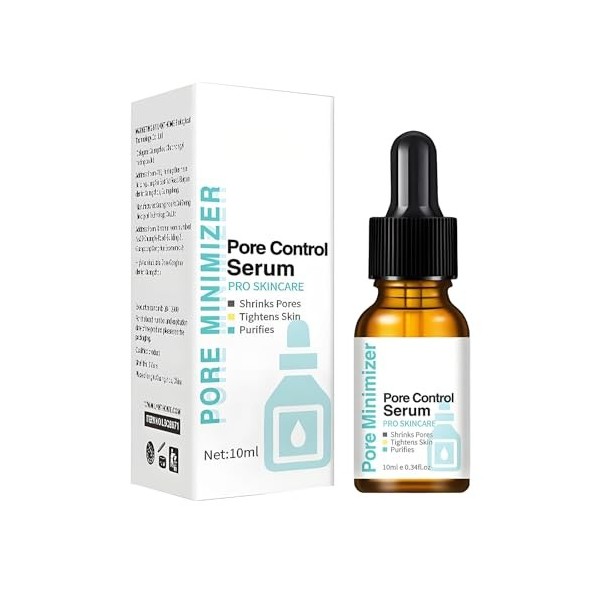 Sérum Minimisant Les Pores, Pour Une Peau Lisse Et Raffermie, Réduit Visiblement La Taille Des Pores Et LApparence Des Point