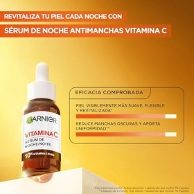 Garnier Sérum de nuit anti-taches avec 10% de vitamine C pure, résultats cliniquement testés sur les taches noires, les peaux