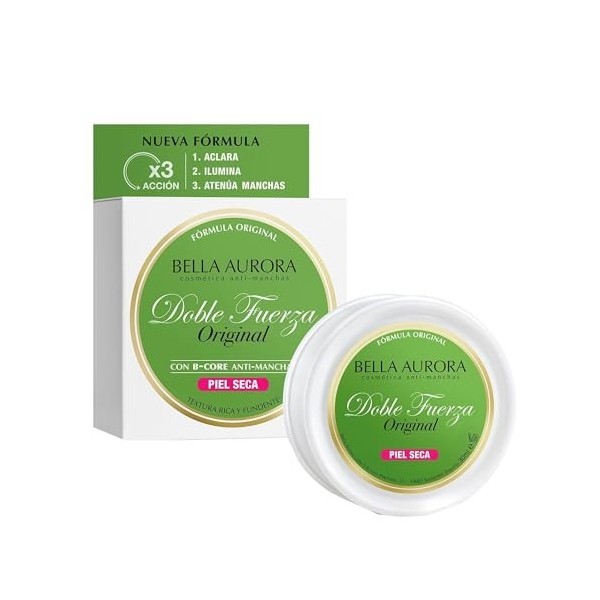 Bella Aurora Doble Fuerza Crème Anti-Taches , 30 Ml Lot De 1 Crème Jour et Nuit