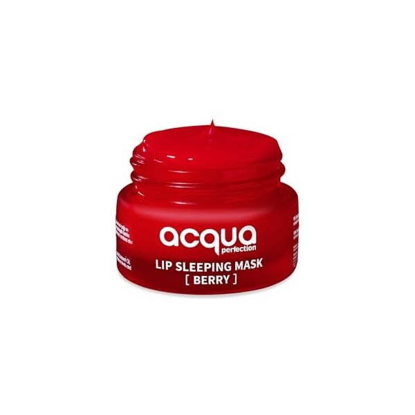 Acqua Perfection Masque Lèvres, Soin de Nuit pour les Lèvres enrichi en Bonbon gélifié adoucissant pour la peau et Beurre de ...