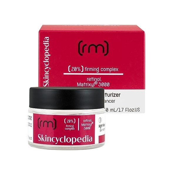 Skincyclopedia Crème au rétinol hautement dosée, crème de nuit anti-âge avec matrixyl 3000 et squalane, crème pour le visage 