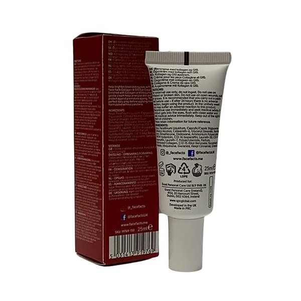 Crème pour les yeux collagène et Q10 25 ml