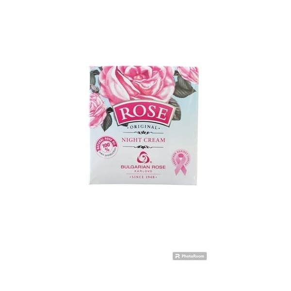 Crème de nuit « Rose » à lhuile essentielle de rose Damascena 50 ml