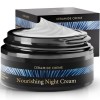 Satin Naturel Crème de Nuit Visage 50 ml - Hydratante avec Céramides, Beurre de Karité & Aloe Vera - Réparatrice Barrière Cut...