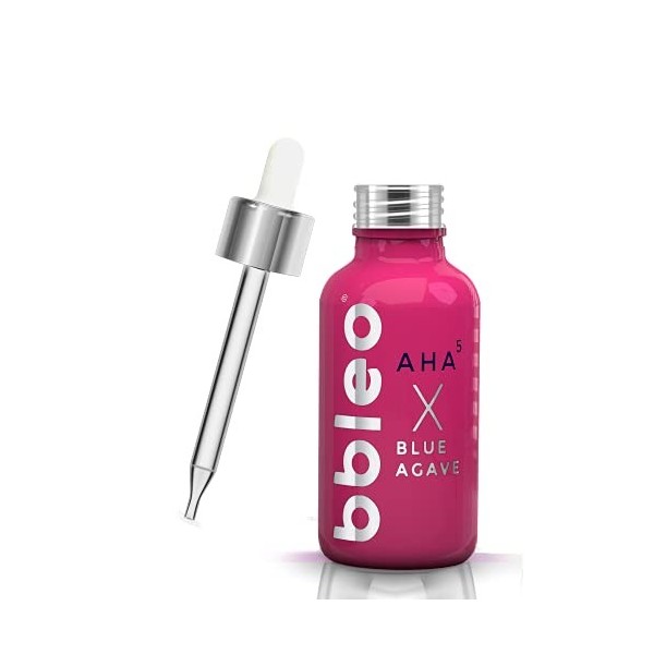 BBLEO AHA Blue Agave - Sérum de nuit à 5 % de niacinamide à haute dose vitamine B3 - 30 ml - Complexe dacide de fruits hya