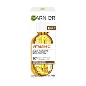 Garnier SkinActive Sérum de nuit à la vitamine C contre les taches sombres, pour toutes les peaux, sérum pour le visage avec 