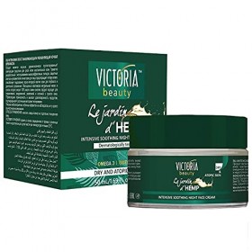 Victoria Beauty Crème de nuit au cannabis, crème pour le visage à lhuile de chanvre, crème de chanvre pour hommes et femmes,