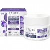 SANTE Naturkosmetik Skin Vitality Crème de nuit lissante - 50 ml - Avec cresson parac, huile de pépins de raisin et complexe 