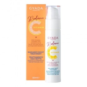 GYADA COSMETICS, Crème de Nuit Visage Illuminatrice, Action Antioxydante, Contrecarre les Signes de l’Âge et de l’Expression,
