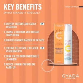 GYADA COSMETICS, Crème de Nuit Visage Illuminatrice, Action Antioxydante, Contrecarre les Signes de l’Âge et de l’Expression,