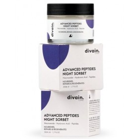 Sorbet de nuit aux peptides avancés 50ml | Crème de Nuit Anti-Âge aux Peptides, Niacinamide & Acide Hyaluronique, Effet Raffe