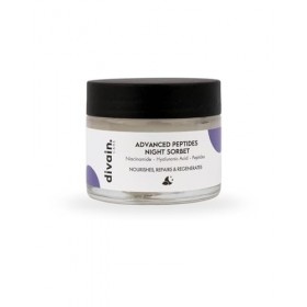 Sorbet de nuit aux peptides avancés 50ml | Crème de Nuit Anti-Âge aux Peptides, Niacinamide & Acide Hyaluronique, Effet Raffe