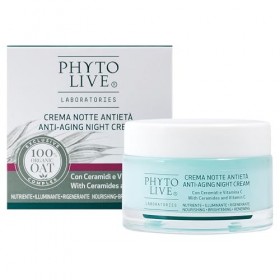 Phyto Live Laboratories Crème de Nuit Anti-âge aux Céramides et à la Vitamine C - Hydratante Nourrissante - Taille 50 ml