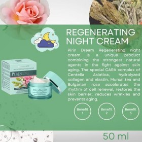 BODI BEAUTY Crème de nuit anti-rides 50 ml – Régénérante avec Cica Centella , thé Mursal & Rosa Damascena | Collagène & Élas