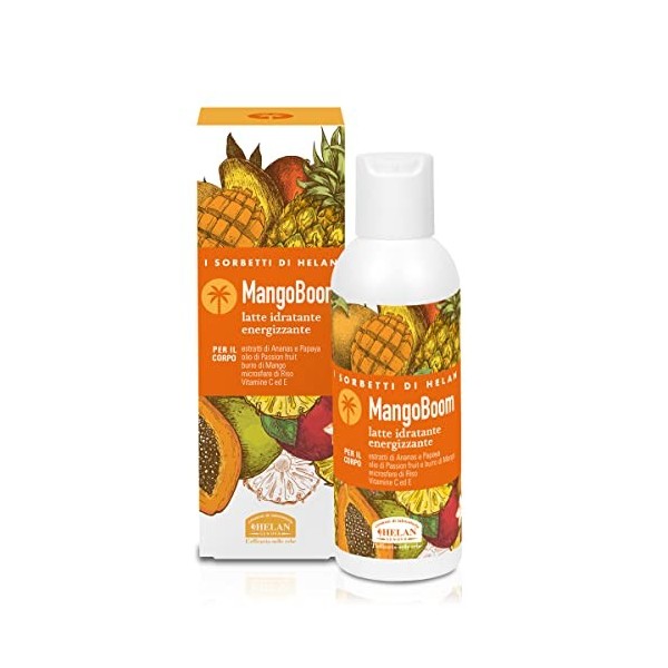 Helan, I Sorbetti MangoBoom - Crème hydratante pour le corps parfumée pour le corps pour femmes et hommes à la papaye et à la