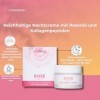 COLLAGENA Rose Essential Crème de Nuit à la Rose & Collagène - Crème Visage Nuit pour Soin de Nuit Intense - Crème Anti-rides