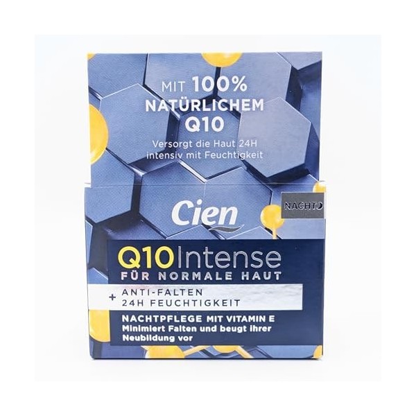 CIEN Q10 Intense Crème de nuit pour peaux normales 1 x 50 ml