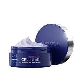 NIVEA Cellular Expert Filler Crème de nuit anti-âge très efficace 50 ml , crème de nuit extra raffermissante avec effet repu