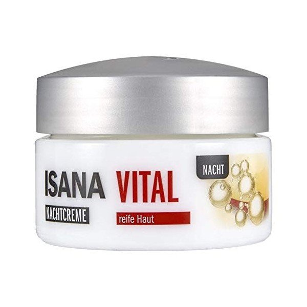 ISANA Vital Crème de nuit à lhuile dargan, vitamine E et hyaluronique 50 ml