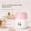 LAIKOU Sakura Crème Hydratante Visage Femme, Creme Visage Jour et Nuit 2 x 50g, Crème Anti-rides Raffermissante et Nourrissan