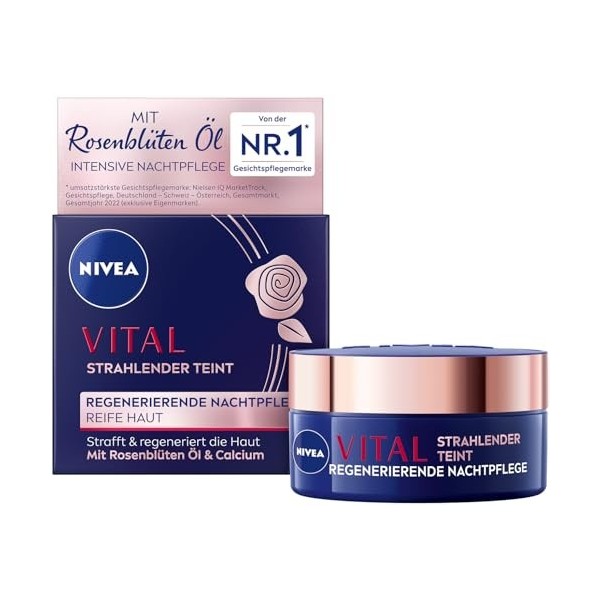 NIVEA Vital Soin de nuit régénérant pour teint mature 50