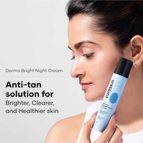 Cureskin Pack Débronzant à lacide kojique, Crème anti-bronzage, Crème éclaircissante, Crème de nuit Derma Bright