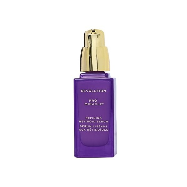 Revolution Pro Miracle Retinoid Refining Serum, Sérum Anti-Âge au Complexe Rétinoïde avec Niacinamide & Acide Hyaluronique, V