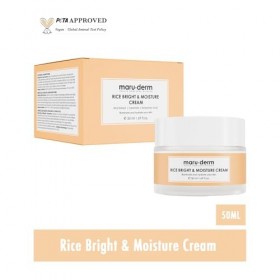 Maruderm Crème Éclat & Hydratation au Riz – Soin Visage Hydratant & Illuminant à l’Extrait de Riz | Crème Nourrissante Quotid