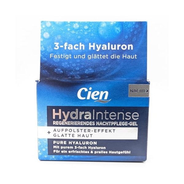 Cien Hydra Intense Crème de nuit triple acide hyaluronique 1 x 50 ml