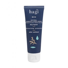 Hagi Ahoy Captain Crème pour les mains prébiotique 50 ml Hydratante et protectrice pour homme avec panthénol, glycérine, inul