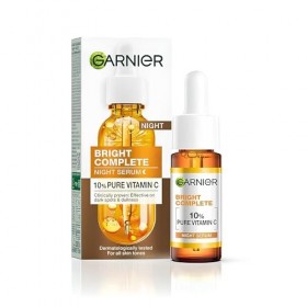 GARNIER Sérum BRIGHTENING NIGHT avec 10 % de pure vitamine C 30 ml Crème Jour et Nuit