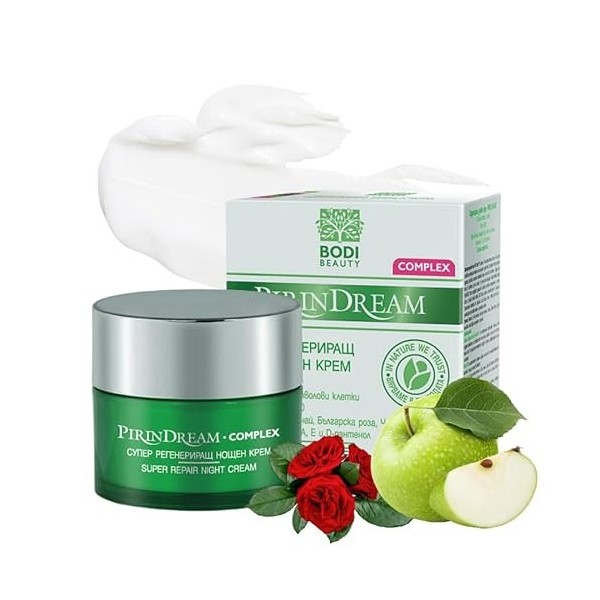 BODI BEAUTY – Crème visage nuit hydratante anti-âge 50 ml – Matrixyl 3000 + PhytoCellTec + acide hyaluronique | peaux sèches 