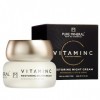 Pure Mineral - Crème de Nuit Restauratrice Vitamine C pour Tous Types de Peau - Lifting, Raffermissant - Minéraux Mer Morte, 