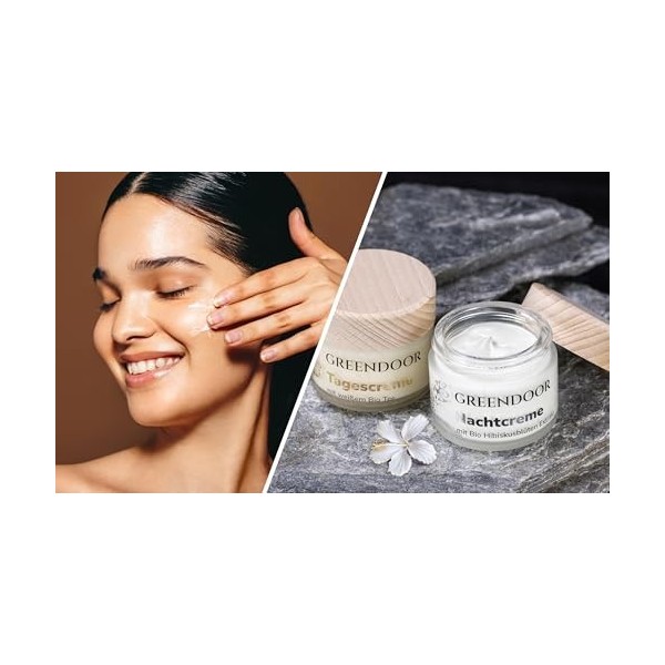 COSMÉTIQUE 100% NATUREL - Greendoor - Crème de nuit au beurre davocat - pot de 50 ml