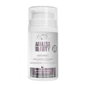 Apis Ageless Beauty Crème de nuit avec progeline – 50 ml – Soin anti-âge, raffermissant et hydratant à lhuile davocat, beur