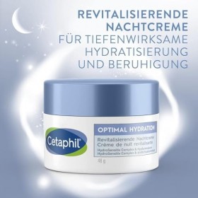 Cetaphil optimal hydration crème visage, pour tous types de peau, HydroSensitiv Complex & acide hyaluronique