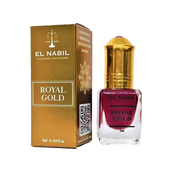 Royal Gold - Parfum : Mixte - Extrait de Parfum Sans Alcool - El Nabil - 5 ml