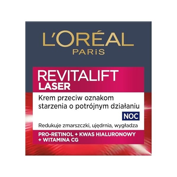LOréal Revitalift Laser X3 Crème régénérante anti-âge pour la nuit 50 ml