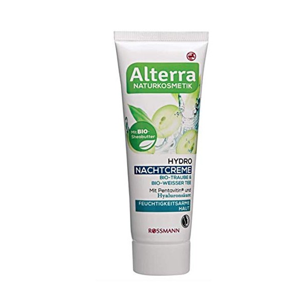 Alterra Hydro Crème de nuit à lacide hyaluronique, 50 ml