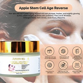 Pro-Retinol + Apple Stem Cream Award Winning Phyto Cell Tec Ingredients Cell Age Reverse Hyaluronic Acid Anti Wrinkle Face Mo