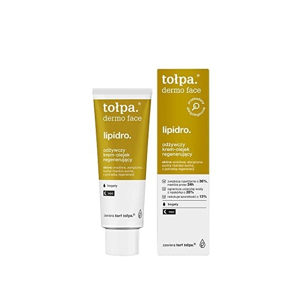 TOLPA Dermo Face Lipidro Crème nourrissante Régénérante Riche Nuit 40 ml