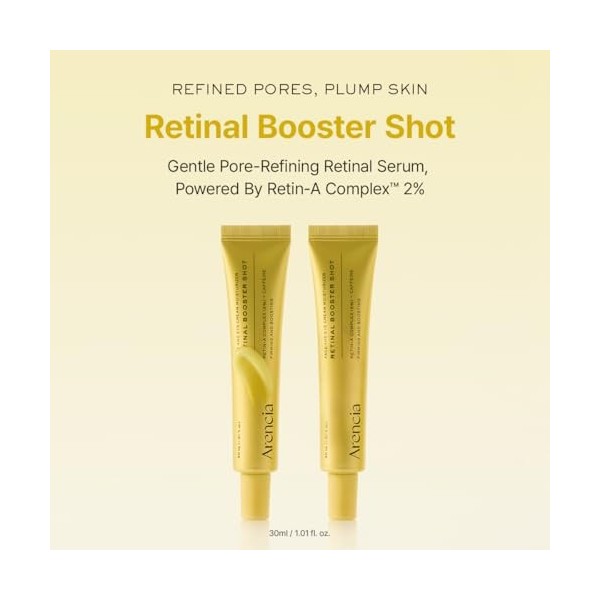 Arencia Retinal Booster Sérum de nuit nourrissant avec rétinal, caféine et ectoïne 30 ml