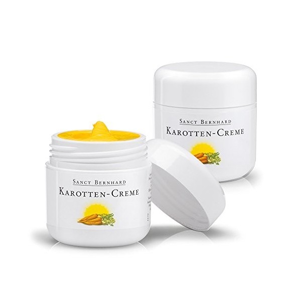 Sanct Bernhard Crème aux carottes avec calendula, millepertuis, miel, huile de carotte et vitamines 2 x 50 ml
